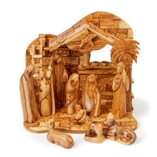 Load image into Gallery viewer, Deluxe Large Musical Nativity With Smooth Figures