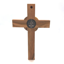 画像をギャラリービューアに読み込む, Saint Benedict Olive Wood Cross. Made In Bethlehem OWC 013 - Various Sizes