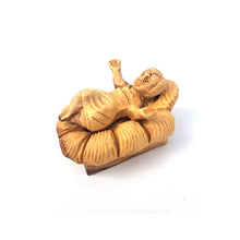 Load image into Gallery viewer, Handmade Olive Wood Detailed Figure From Bethlehem - Jesus in the Manger