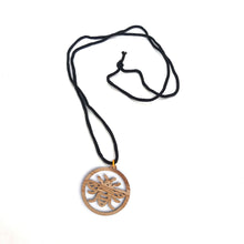Load image into Gallery viewer, Manchester Worker Bee Pendant Necklace Made Of Olive Wood