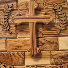画像をギャラリービューアに読み込む, God Bless our home Handmade Hanging Wall Plaque Made Out Of Olive Wood In Bethlehem The Holy Land - Bell