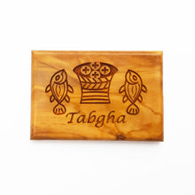 Load image into Gallery viewer, Tabgha Hand Crafted Olive Wood Fridge Magnet