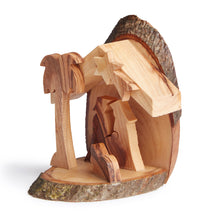 画像をギャラリービューアに読み込む, Natural Wooden Nativity Scene Decoration Handmade In Bethlehem From Olive Wood