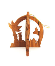 Load image into Gallery viewer, 3D 3 kings olive wood Christmas tree decoration , made in Bethlehem