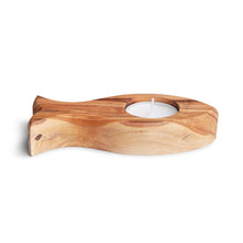 画像をギャラリービューアに読み込む, Handmade Olive Wood Fish Tea Light Holder, Candle Holder