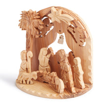 画像をギャラリービューアに読み込む, Medium Olive Wood Arch Bell Nativity Hand Made In Bethlehem