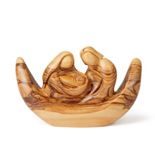 画像をギャラリービューアに読み込む, Sailing Holy Family Hand Carved From Olive Wood In The Holy Land Bethlehem OWH 047