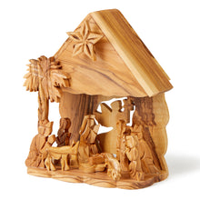 画像をギャラリービューアに読み込む, Hand Carved Olive Wood Musical Nativity Made In The Holy Land Bethlehem OWO 015