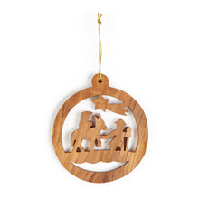 画像をギャラリービューアに読み込む, Flight To Egypt Christmas Tree Decoration Made From Olive Wood In Bethlehem OWO 049