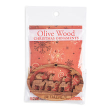 Load image into Gallery viewer, 3 Kings on Camels Olive Wood Christmas Tree Decoration