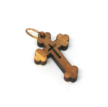 画像をギャラリービューアに読み込む, Handmade in Bethlehem olive wood cross pendant
