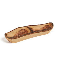 画像をギャラリービューアに読み込む, Natural Finish Double Olive Wood Serving Bowls