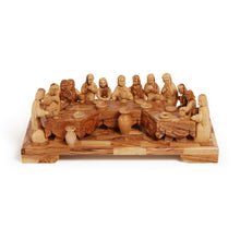 画像をギャラリービューアに読み込む, The Last Supper Handmade Olive Wood Statues Made in Bethlehem The Holy Land