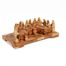 画像をギャラリービューアに読み込む, The Last Supper Handmade Olive Wood Statues Made in Bethlehem The Holy Land