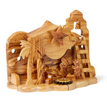 画像をギャラリービューアに読み込む, Medium Musical Nativity Scene Handmade in Bethlehem From Quality Olive Wood
