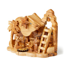 画像をギャラリービューアに読み込む, Medium Musical Nativity Scene Handmade in Bethlehem From Quality Olive Wood