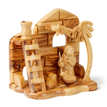 画像をギャラリービューアに読み込む, Grotto Nativity Made from Olive Wood In Bethlehem, Holy Land OWO 024
