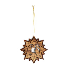 画像をギャラリービューアに読み込む, Star Shaped Nativity Scene Double Layered Christmas Tree Decoration Made of Olive Wood in Bethlehem