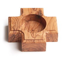 画像をギャラリービューアに読み込む, Handmade Olive Wood Cross Tea Light Holder, Candle Holder Made in Bethlehem