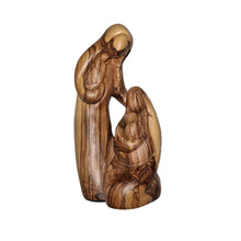 画像をギャラリービューアに読み込む, olive wood statue, mother, father, baby. Mary Jesus Joseph