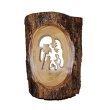 画像をギャラリービューアに読み込む, Nativity Scene with Palm Tree Cut From Olive Wood Made in Bethlehem OWO 001
