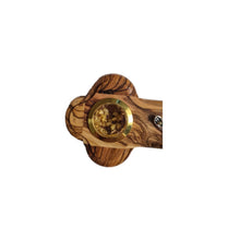 画像をギャラリービューアに読み込む, Handmade Olive Wood Four Corner Jerusalem Cross, Eastern Cross With Holy Soil, Olive Leaves, Rose Petals & Incense - Extra Large OWC 003