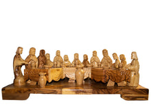 画像をギャラリービューアに読み込む, The Last Supper Handmade Olive Wood Statues Made in Bethlehem The Holy Land