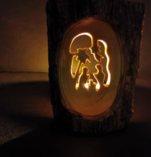 Load image into Gallery viewer, Cross Crucifix Cut Into Olive Wood Branch Hand Carved In Bethlehem The Holy Land OWO 003