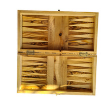 Load image into Gallery viewer, Chess Board, Handmade Olive Wood Chess Board With Detailed Individually Carved Figures Small