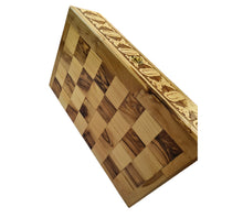 Load image into Gallery viewer, Chess Board, Handmade Olive Wood Chess Board With Detailed Individually Carved Figures Large
