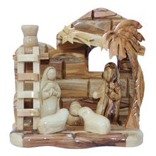 画像をギャラリービューアに読み込む, Grotto Nativity Made from Olive Wood In Bethlehem, Holy Land OWO 024