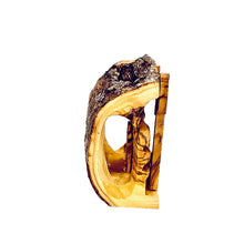 画像をギャラリービューアに読み込む, natural olive wood grain, bark, knots