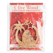 画像をギャラリービューアに読み込む, Mary and Jesus Olive Wood Christmas Tree Decoration
