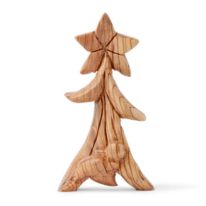 Faceless Jesus in Manger Statue With Shooting Star Handmade Out Of Olive Wood In The City Of Bethlehem The Holy Land