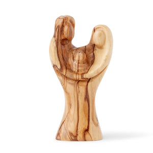 Faceless Holy Family Statue Handmade Out Of Olive Wood In The City Of Bethlehem The Holy Land OWH 017