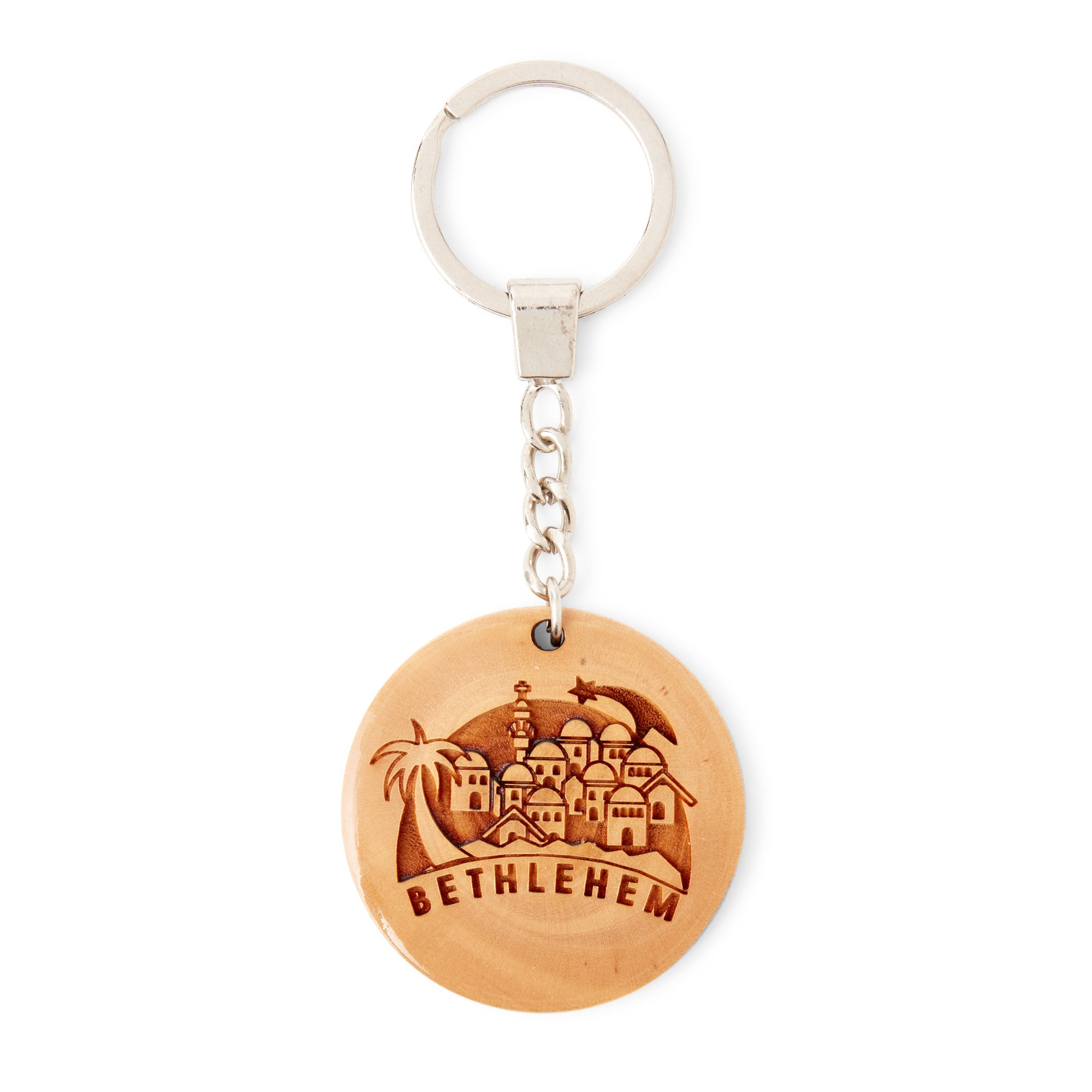 Bethlehem Olive Wood Keyring Made in Bethlehem, Holy Land OWL 005
