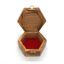 Load image into Gallery viewer, Jerusalem Olive Wood Trinket Box Hand Made In The Holy land Bethlehem
