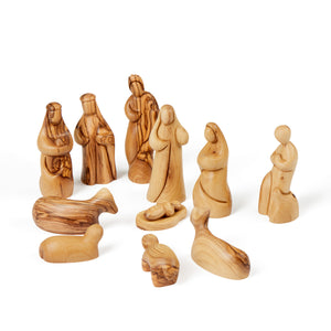 Large Musical Nativity With Faceless Figures