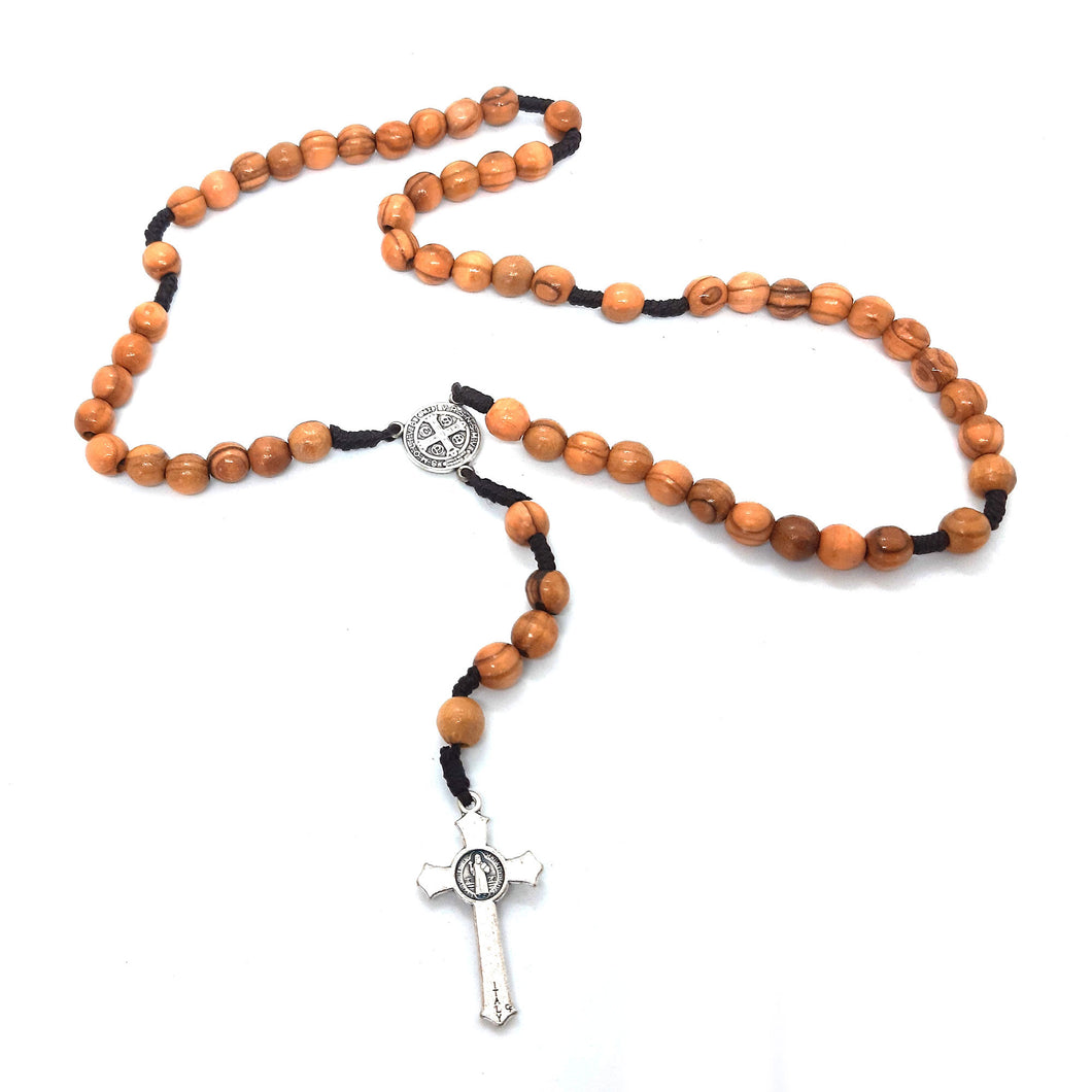 Plain Olive Wood Rosary Made in Bethlehem OWR 201