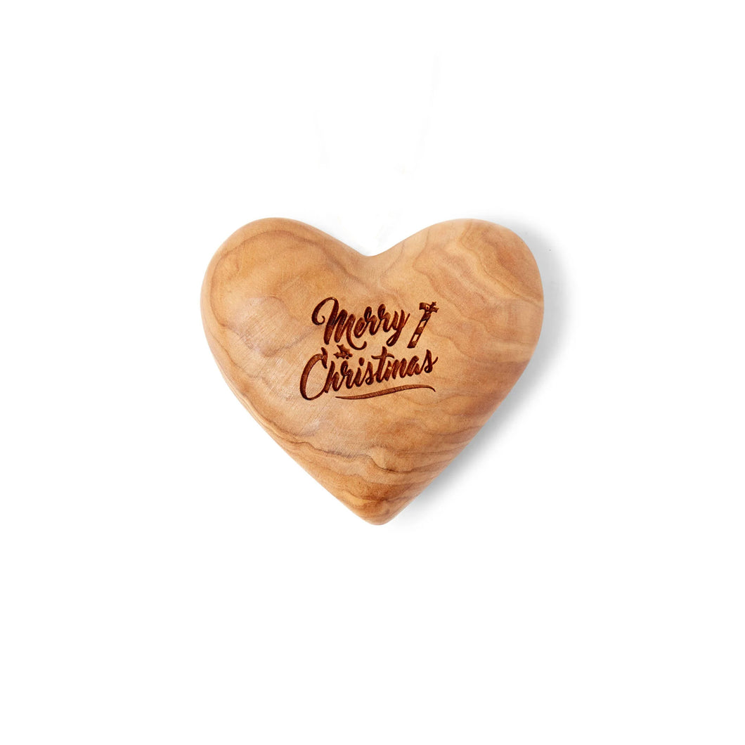 Merry Christmas Wooden Heart