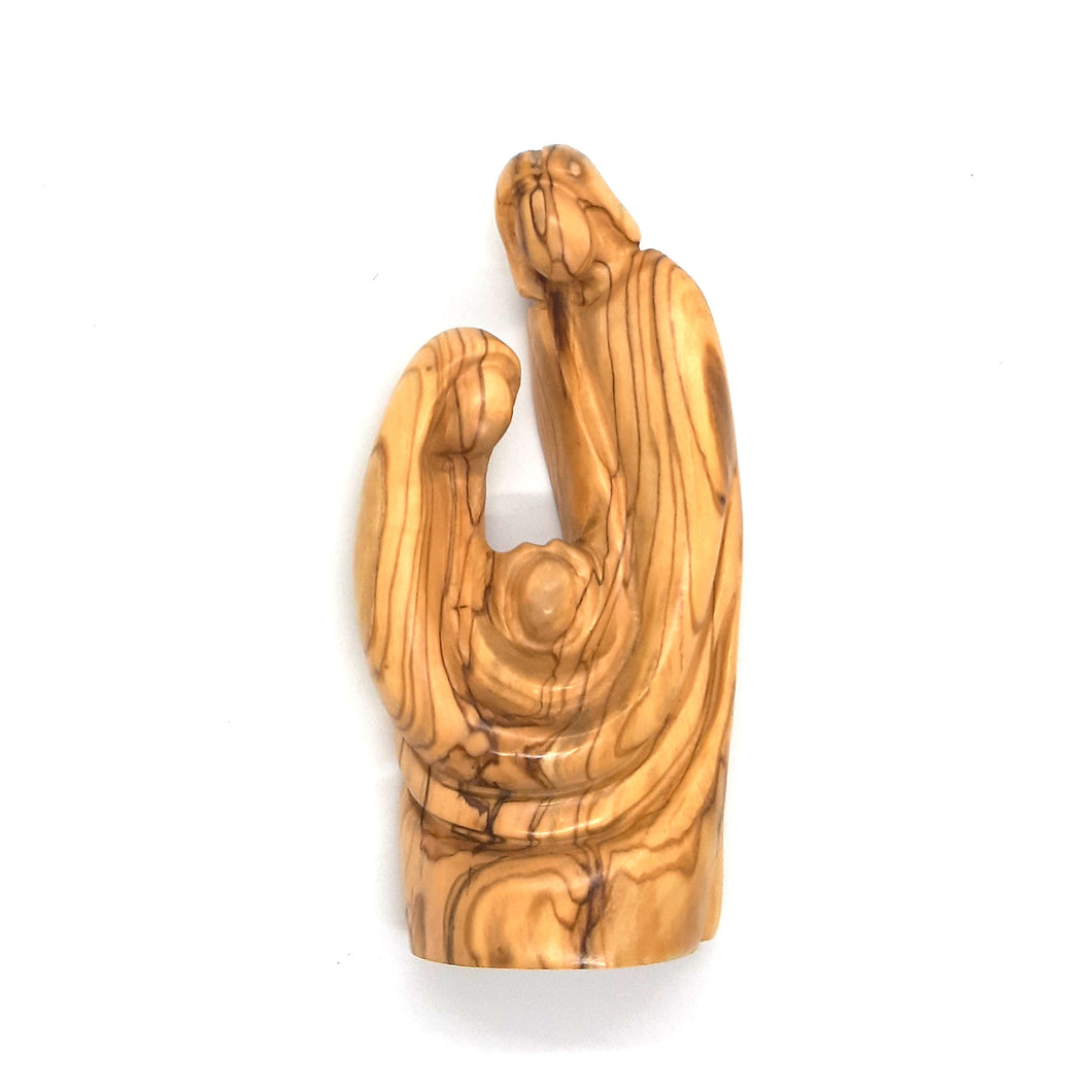 Faceless Holy Family Statue Handmade Out Of Olive Wood In The City Of Bethlehem The Holy Land - Various Sizes