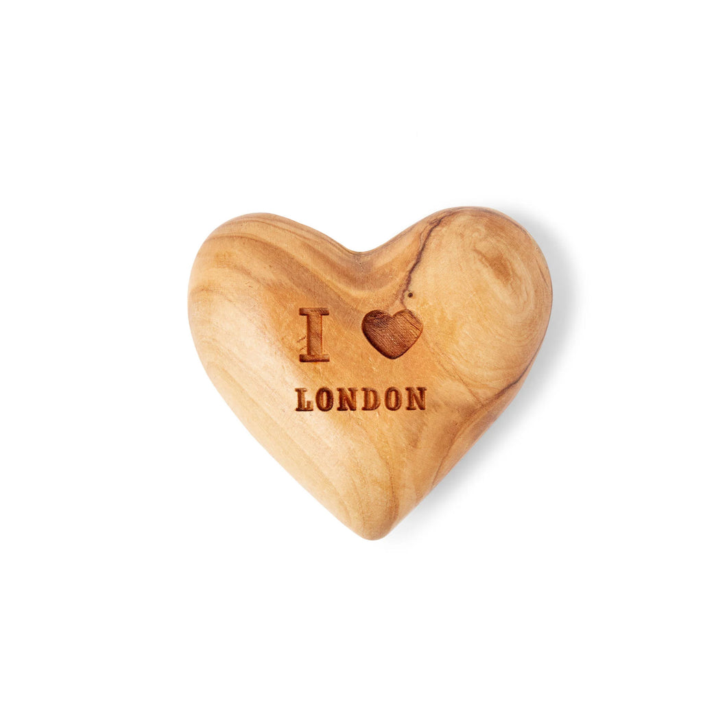 I Love London Wooden Heart