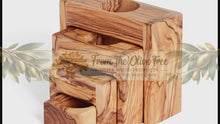 ギャラリービューアHand-Carved Olive Wood Stacking Tealight Holder Set – 4 Piecesに読み込んでビデオを見る
