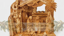 ギャラリービューアDeluxe Olive Wood Musical Nativity Stable With Smooth Figuresに読み込んでビデオを見る
