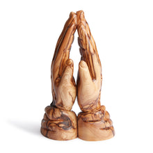 Load image into Gallery viewer, Handmade Olive Wood Praying Hands From Bethlehem The Holy Land Medium OWP 001
