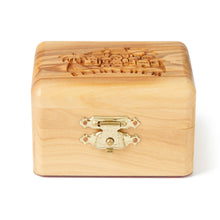 Load image into Gallery viewer, Holy City Olive Wood Trinket Box Hand Made In The Holy Land Bethlehem
