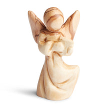 Load image into Gallery viewer, Angel Holding Hands Decoration Hand Carved Out Of Olive Wood In The City Of Bethlehem
