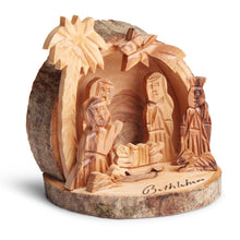 画像をギャラリービューアに読み込む, Bethlehem Olive Wood Nativity Scene Hand Made In Bethlehem OWO 091
