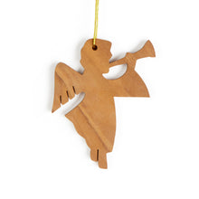 Load image into Gallery viewer, Musical Angel Olive Wood Christmas Tree Decoration Made In The Holy Land Bethlehem
