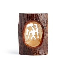 Load image into Gallery viewer, Nativity Scene with Palm Tree Cut From Olive Wood Made in Bethlehem OWO 001
